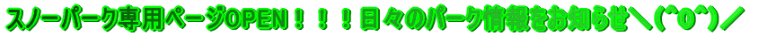 �X�m�[�p�[�N��p�y�[�WOPEN�I�I�I���X�̃p�[�N�������m�点�_�i�O�O�O�j�^